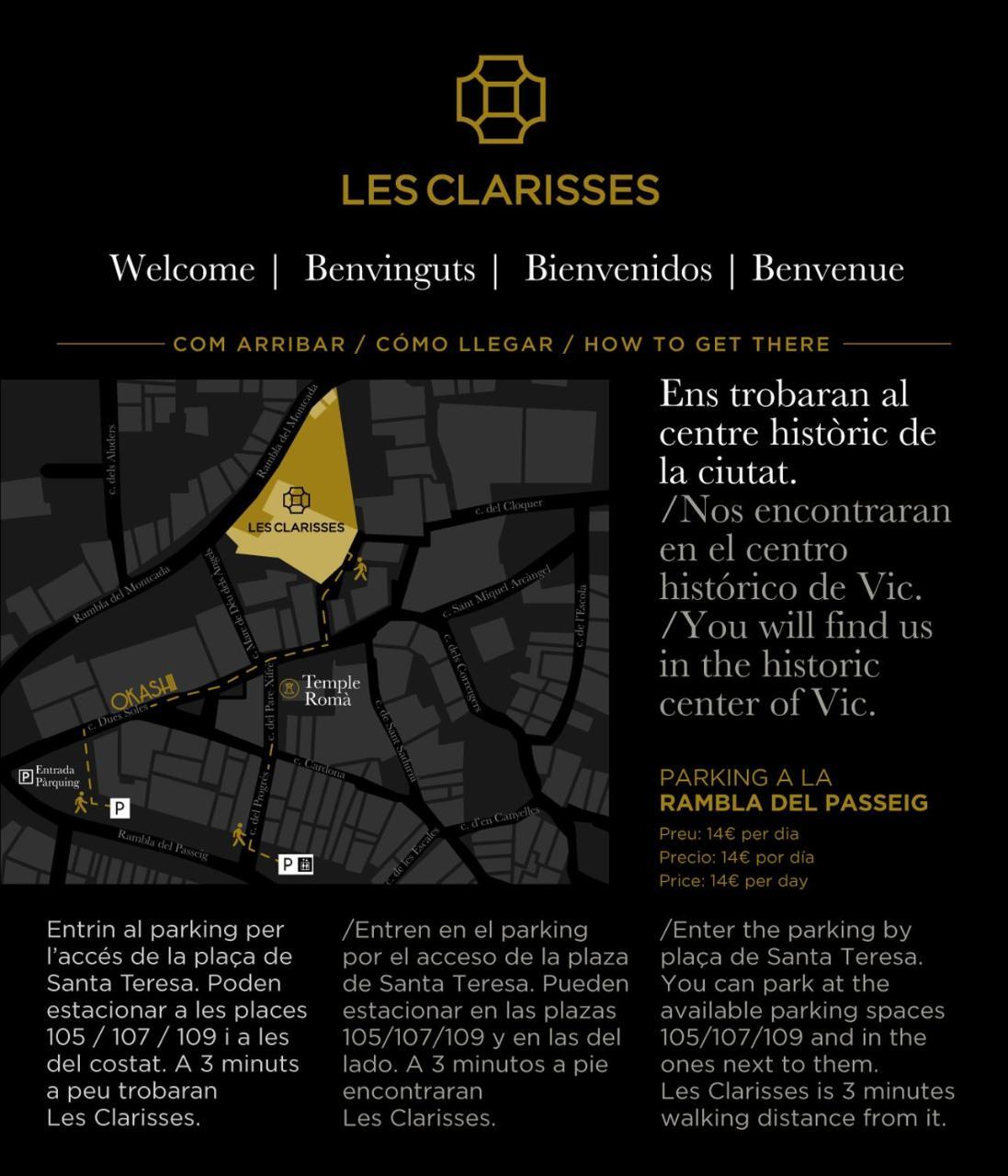 Les Clarisses Boutique Hotel Vic Exterior photo